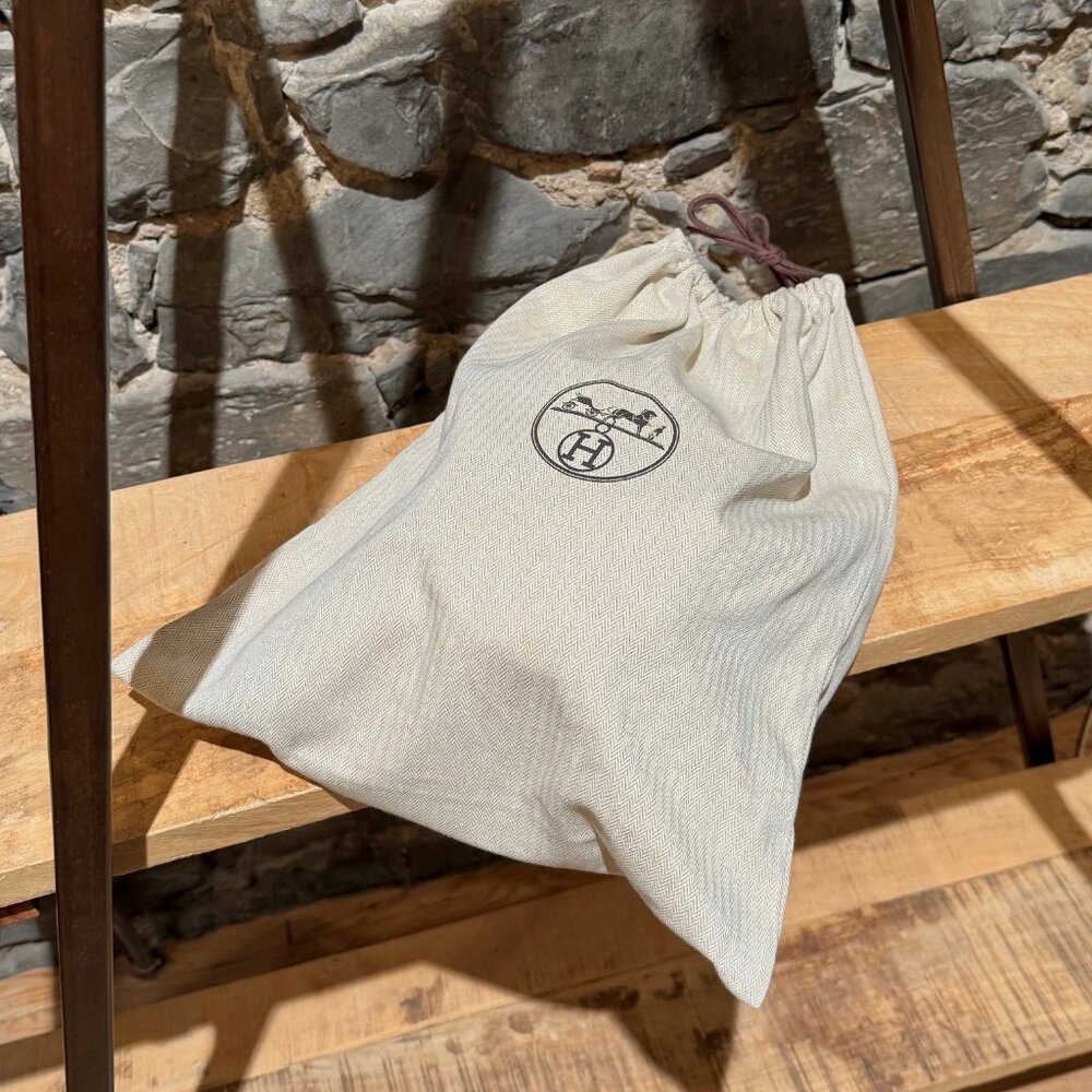 Hermès Harper H Sellier Beige Cashmere Bucket Hat - Picture 13 of 13